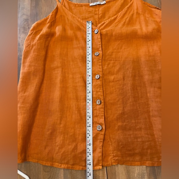 Orange Button-Down Camisole - Picture 9 of 10